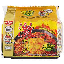 Nissin Instant Noodles Korean Hot Chili Chicken Cheese Flavour 300g (60g x 5Pcs)